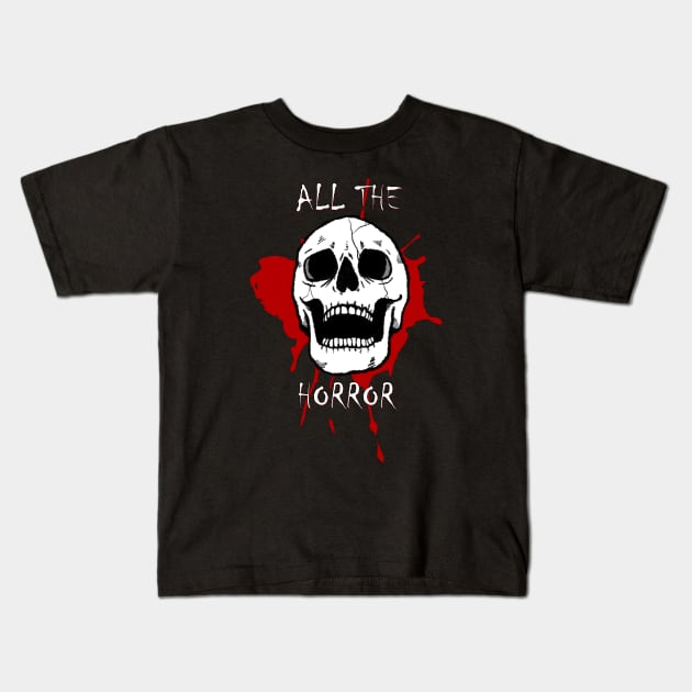 All The Horror Logo Kids T-Shirt by All The Horror